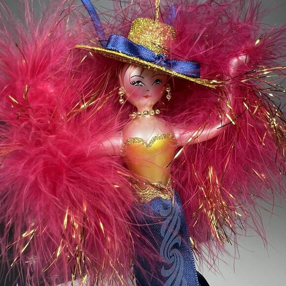 Christopher Radko Holiday Christmas 8” Ornament Showgirl Box Tags - Picture 2 of 9